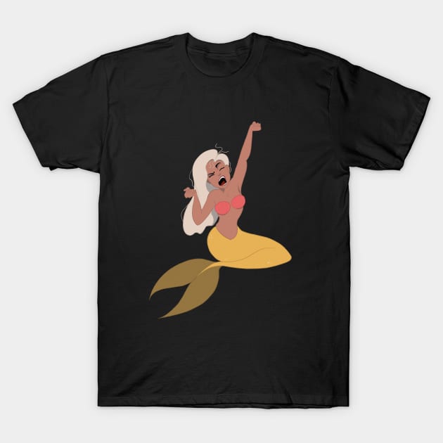 Sleepy mermaid T-Shirt by Krismilla 